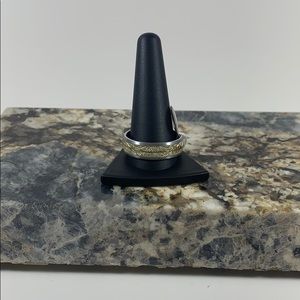 8mm tungsten ring with meteor inlay size 15